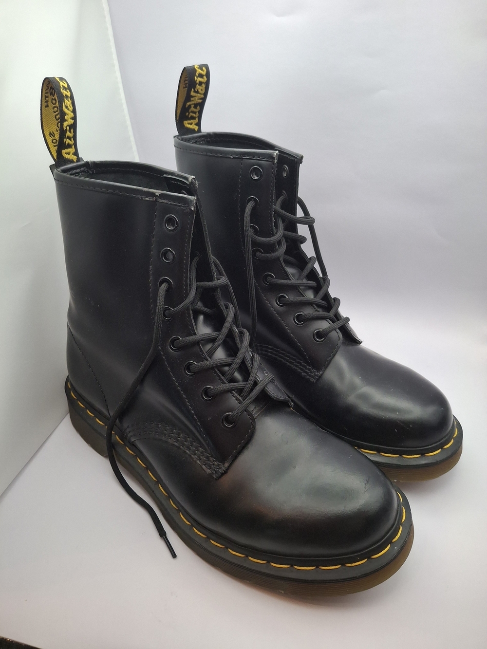 Dr. Martens Smooth Leather Lace Up Boots Black
